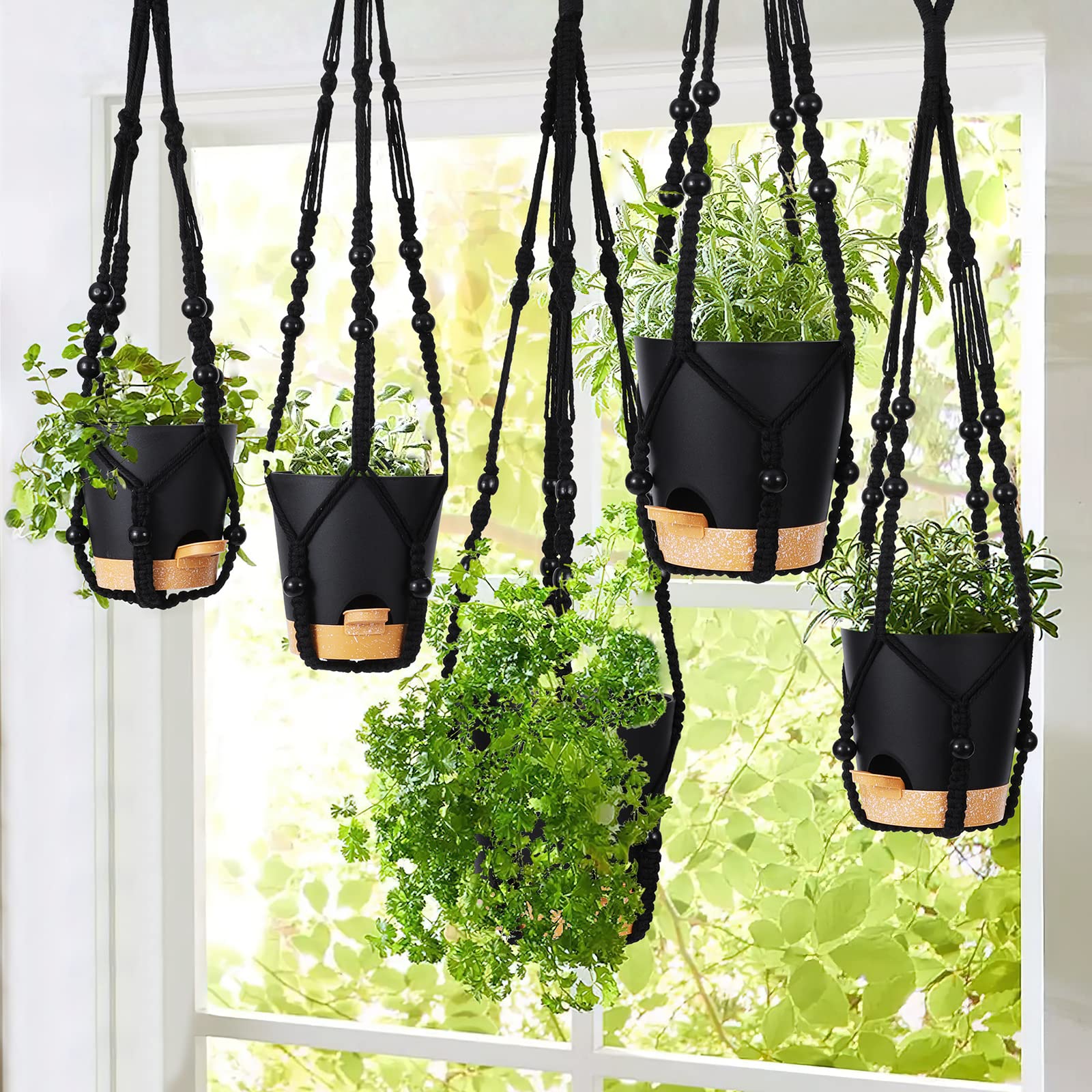 GARDIFE 35-inch hanging planter displaying an indoor plant