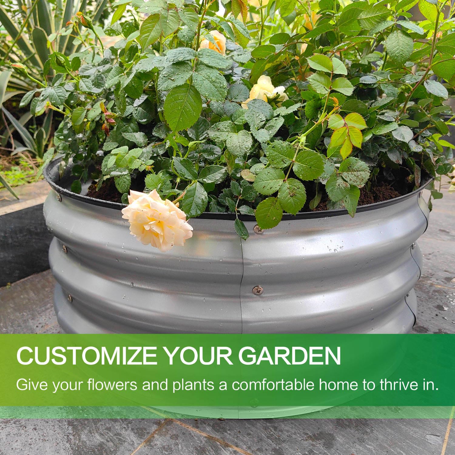 GARDMAX raised garden bed dimensions overview