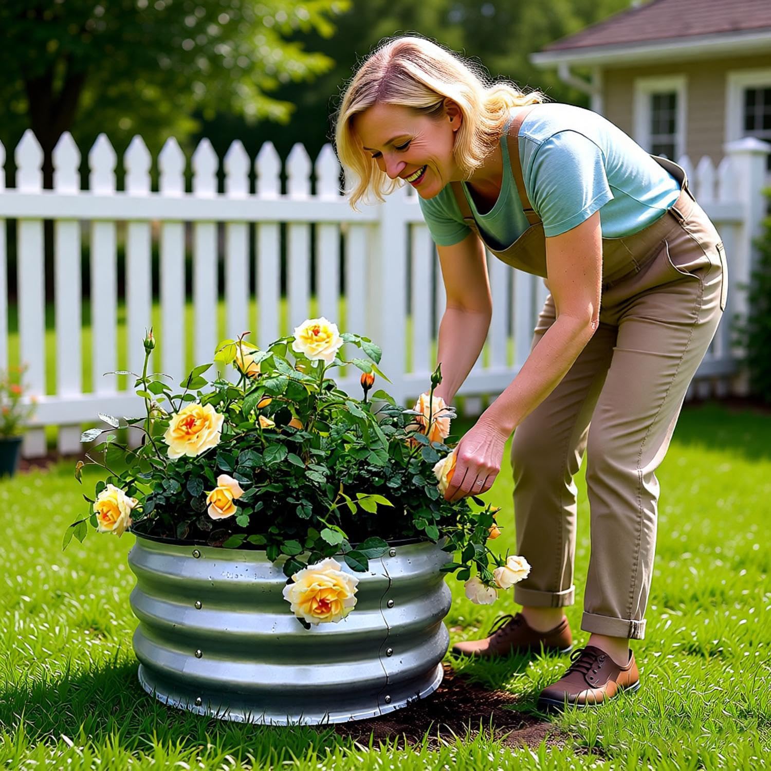 GARDMAX raised garden bed in a patio setting