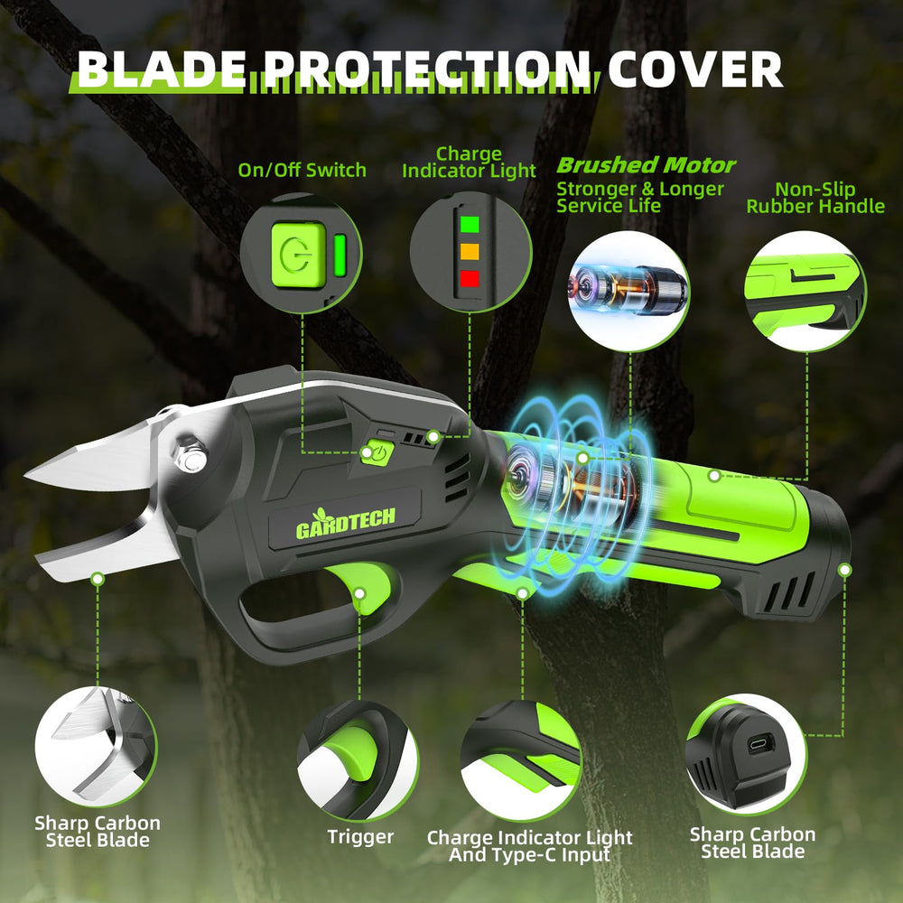 Gardtech Electric Pruning Shears after use on garden plants