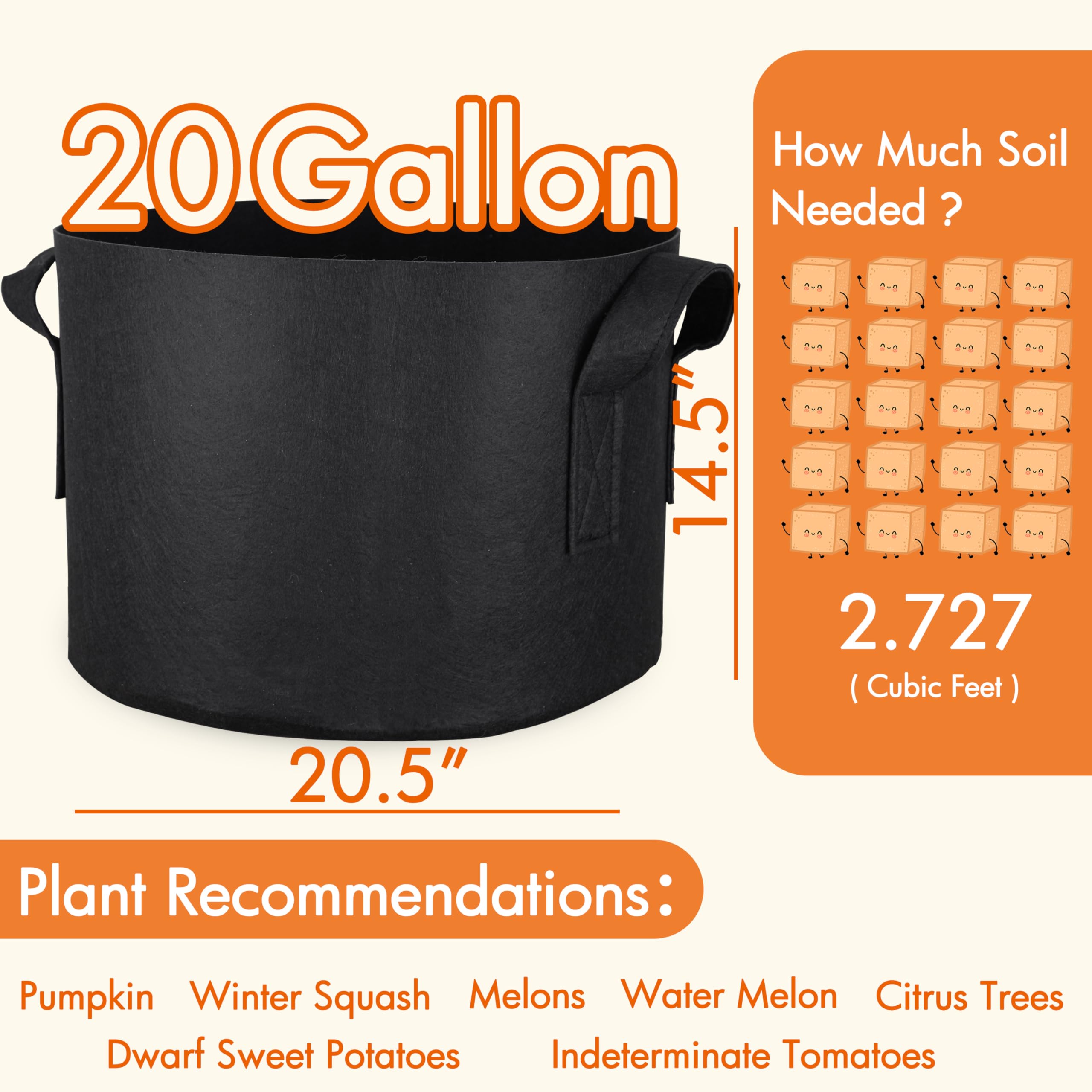 Gardzen Grow Bags packaging showing 6-pack
