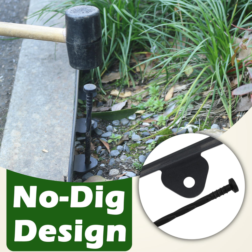 Gardzen Landscape Edging cut to fit unique garden layout