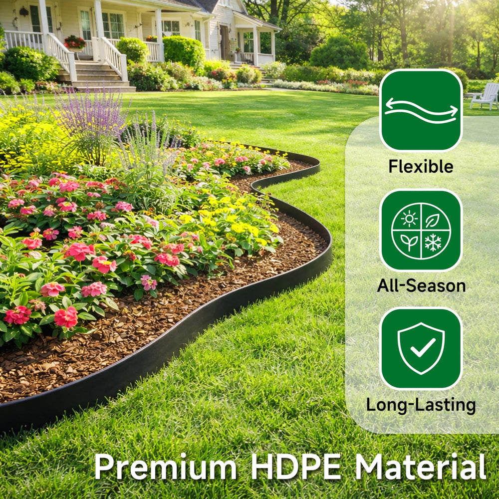 Gardzen Landscape Edging Kit packaged with 24 spikes included