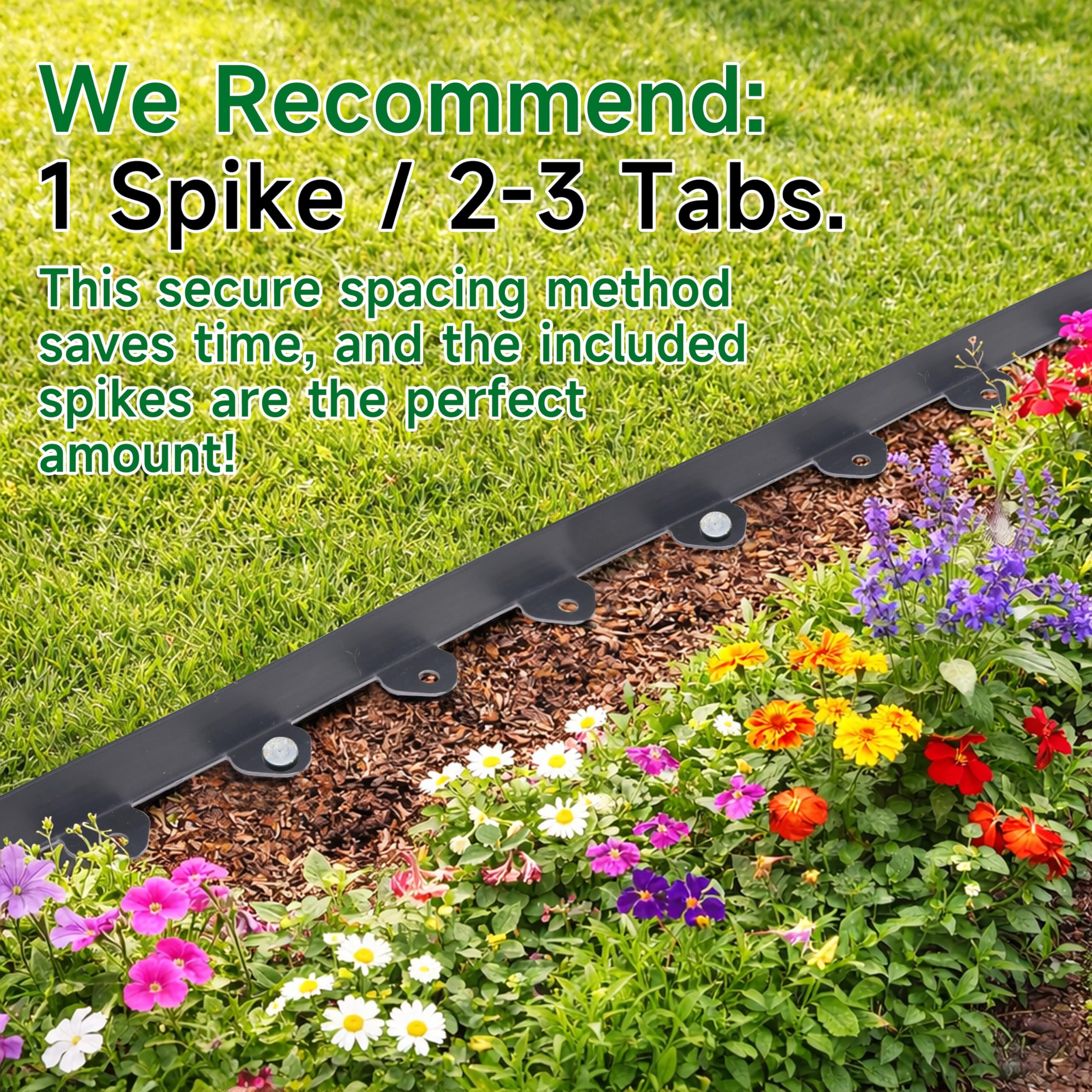 Gardzen Landscape Edging Kit showing clean professional look