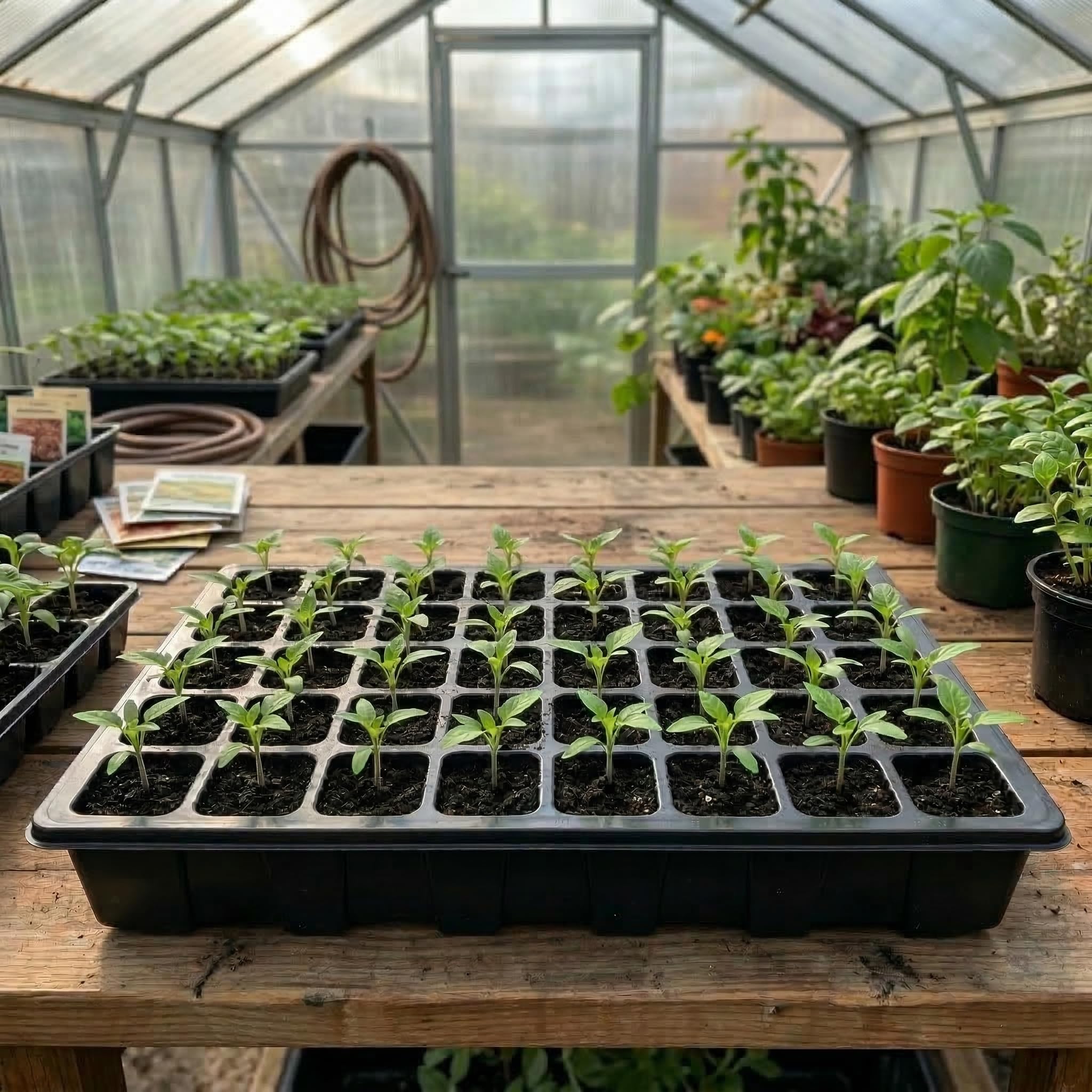 Gardzen seed starter tray set displayed on a table