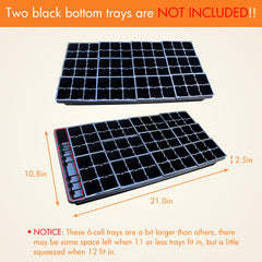 Gardzen Seed Starting Tray with seedlings growing inside