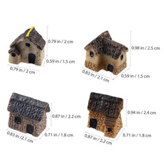 Garneck Miniature Fairy Garden Houses on a garden patio