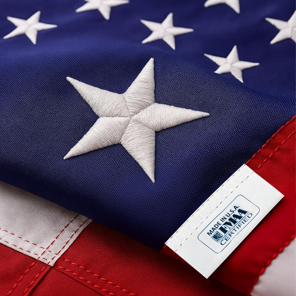 Garnetics 5x8 American Flag front view with vibrant colours