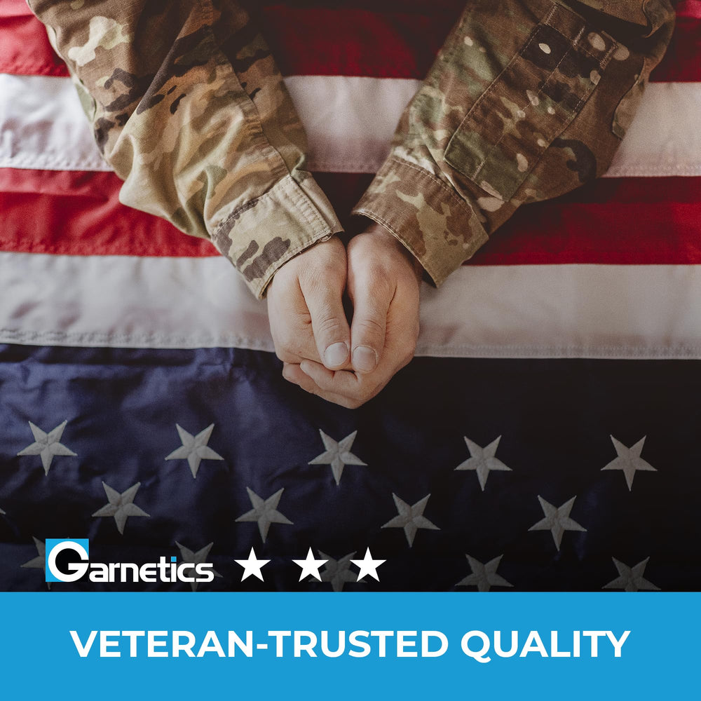 Garnetics American Flag with reinforced nylon header