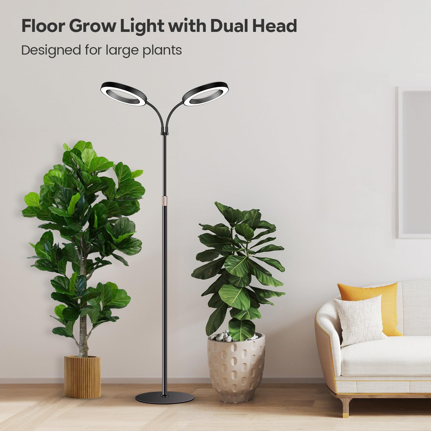 Garpsen Halo Grow Light in use with large plants