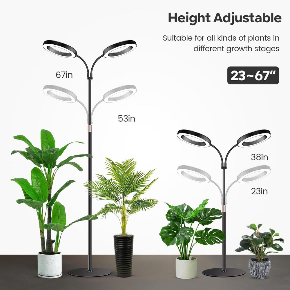 Garpsen Halo Grow Light with adjustable telescopic pole