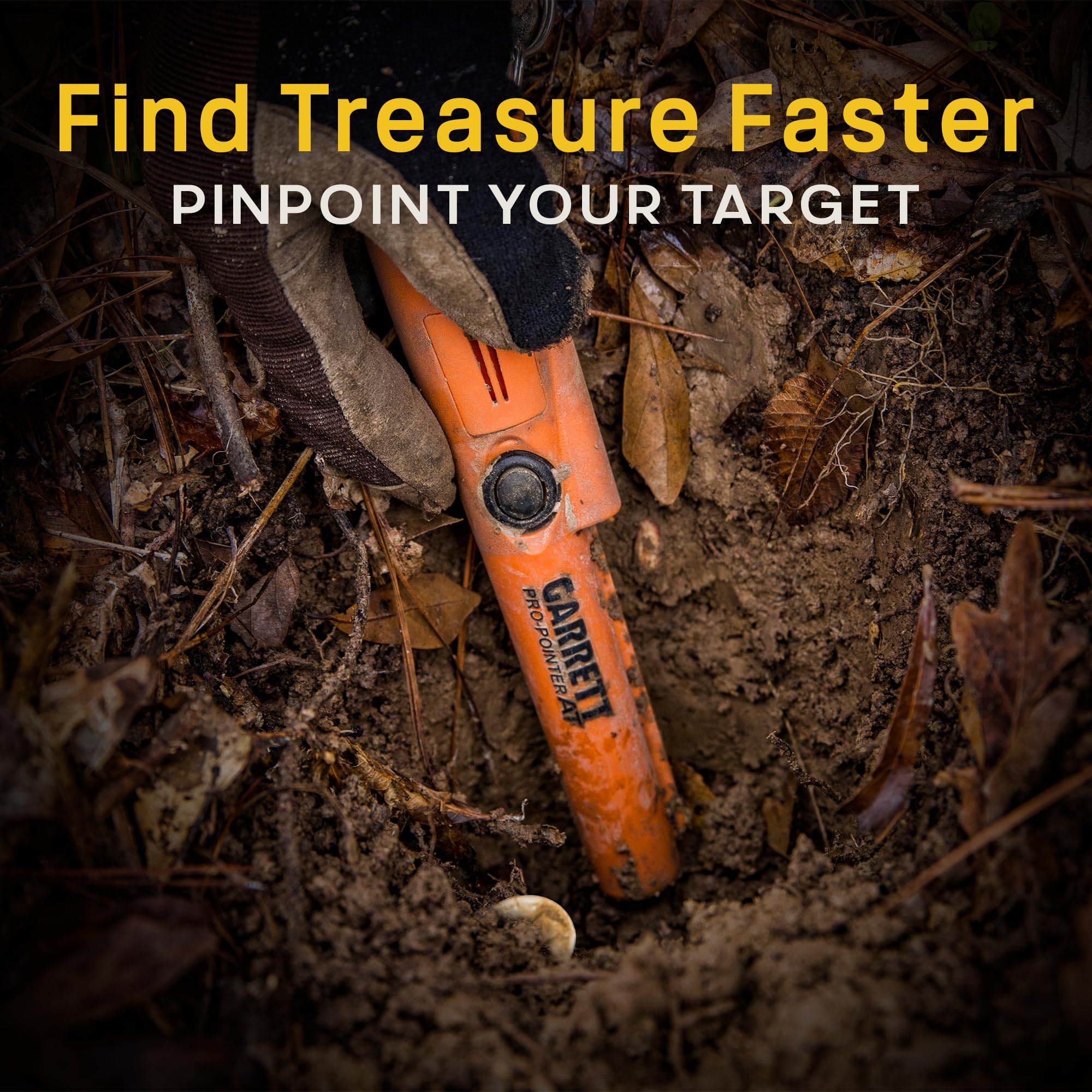 Garrett Pro-Pointer AT showing built-in ruler and lanyard loop