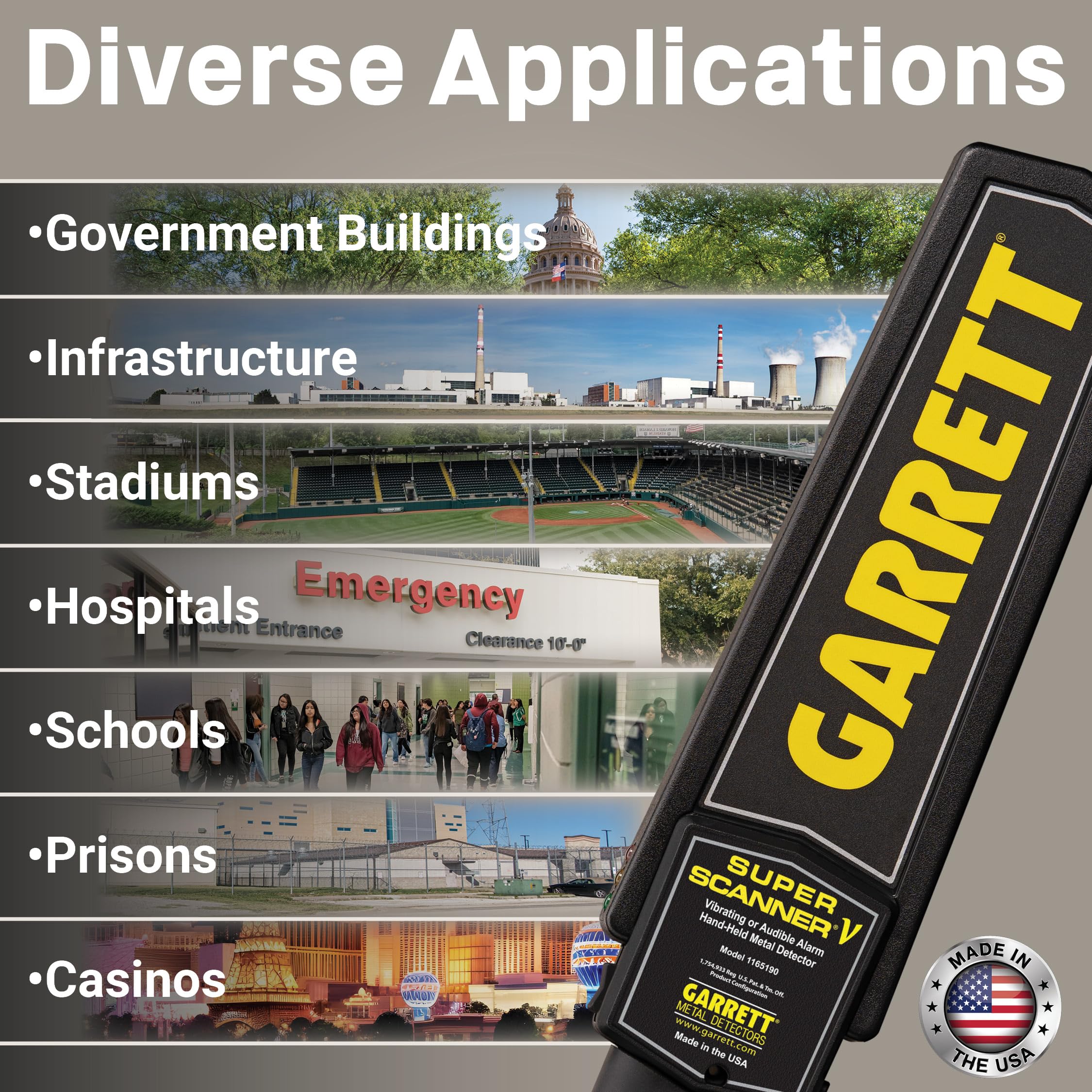 Garrett Super Scanner V packaging with product details