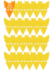 Garsum 36 Pack Fruit Fly Trap yellow sticky traps in butterfly shape