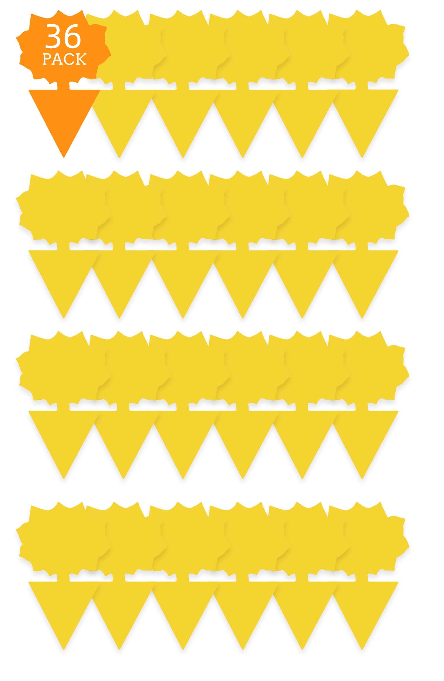 Garsum 36 Pack Sticky Insect Traps in sunflower colour