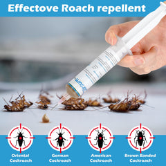 Garsum Cockroach Gel Bait tubes and applicator tips laid out