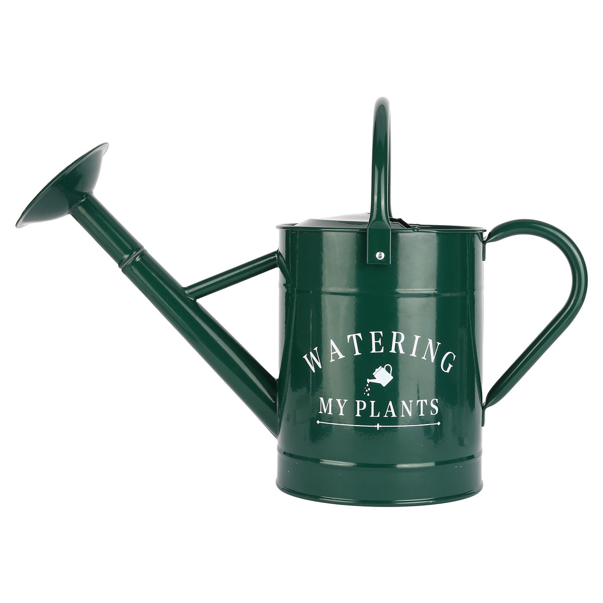 Garutom 1 Gallon Galvanized Watering Can green front view