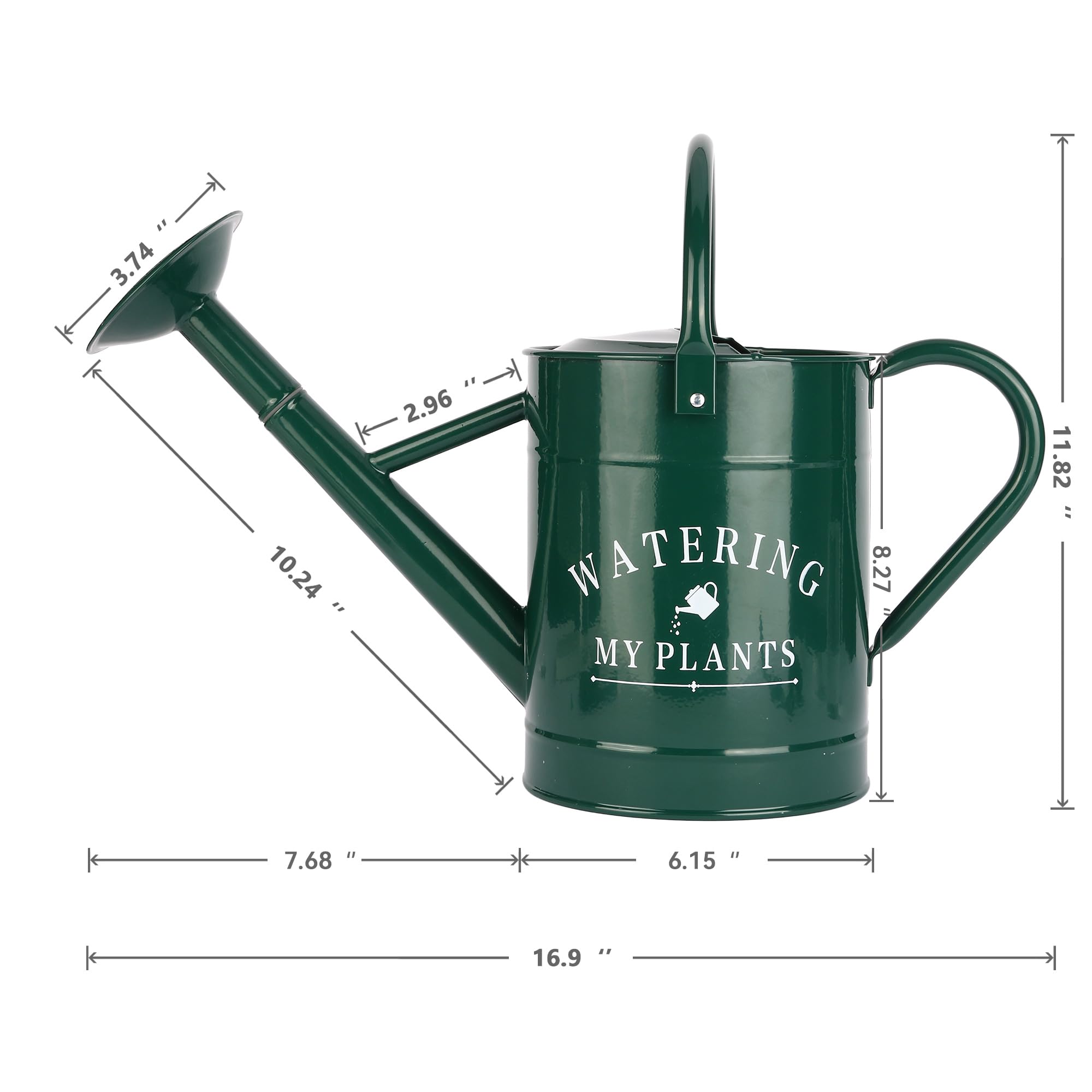 Garutom 1 Gallon Galvanized Watering Can packaging