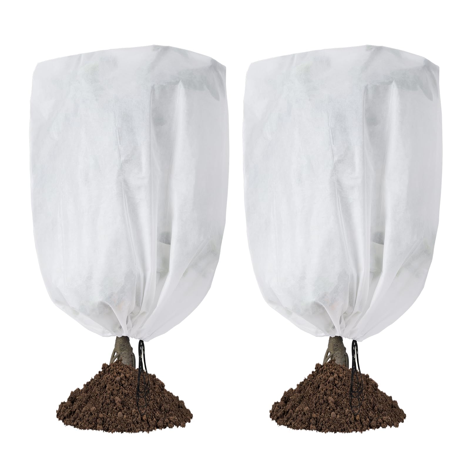 Garutom 2-Pack Plant Covers 42" x 45" front view
