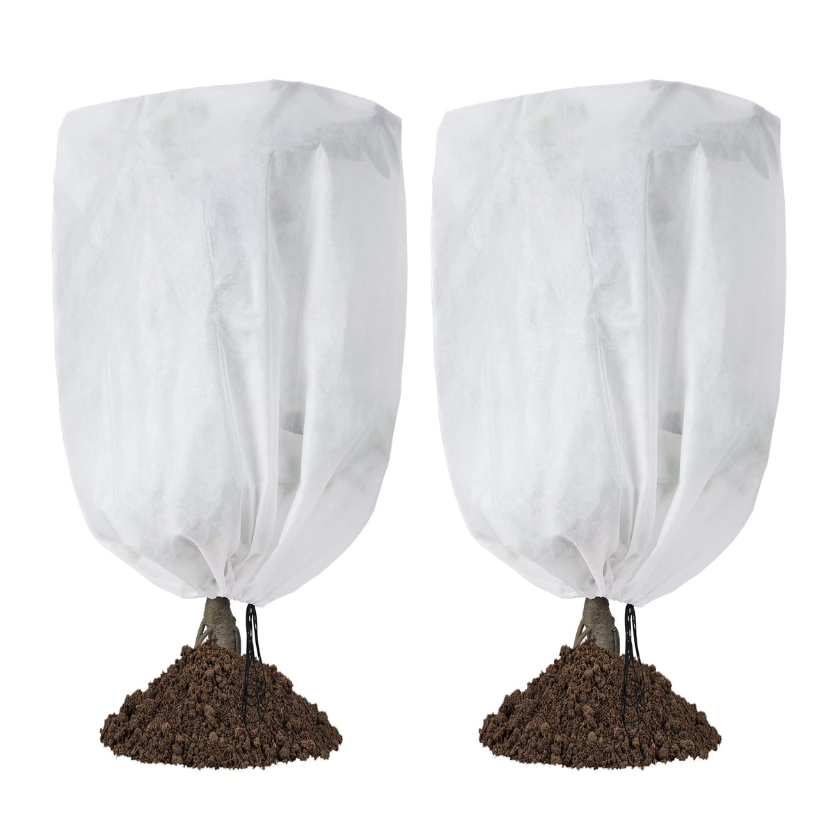 Garutom 2-Pack Plant Covers 42" x 45" front view