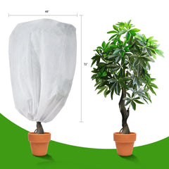 Garutom plant cover 48" x 72" white in winter garden