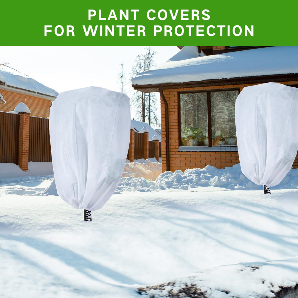 Garutom plant cover 48" x 72" white protecting tree