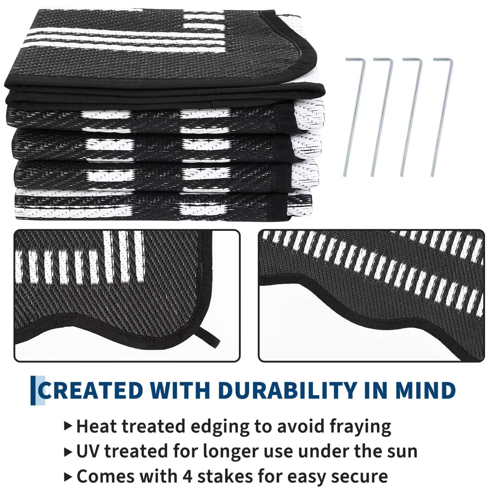 Garvee 5x8 Rug folded and stored in a bag