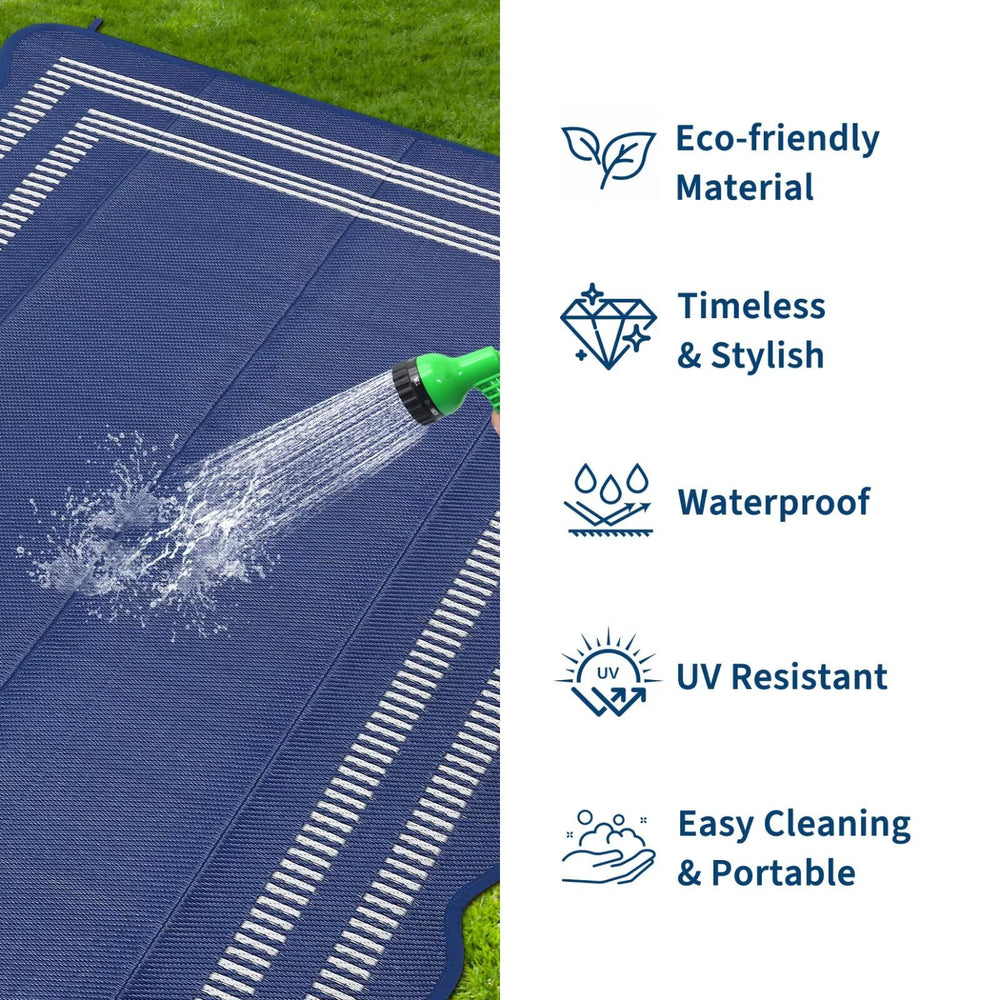 Garvee waterproof rug at a beach picnic