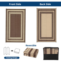 GarveeHome Outdoor Rug 9x12 corner loops and stakes
