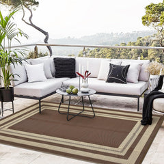 GarveeHome Outdoor Rug 9x12 in outdoor setting