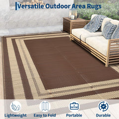 GarveeHome Outdoor Rug 9x12 with carry bag