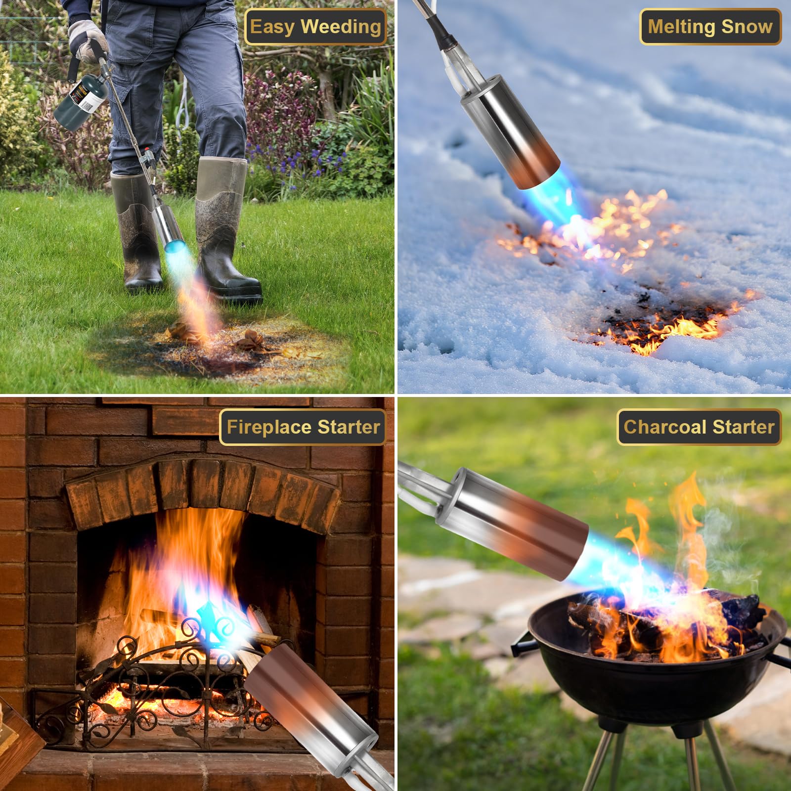 GasBRUH propane torch side view highlighting safety features