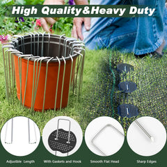 Gaskets included in FEED GARDEN 50 pcs landscape staples kit