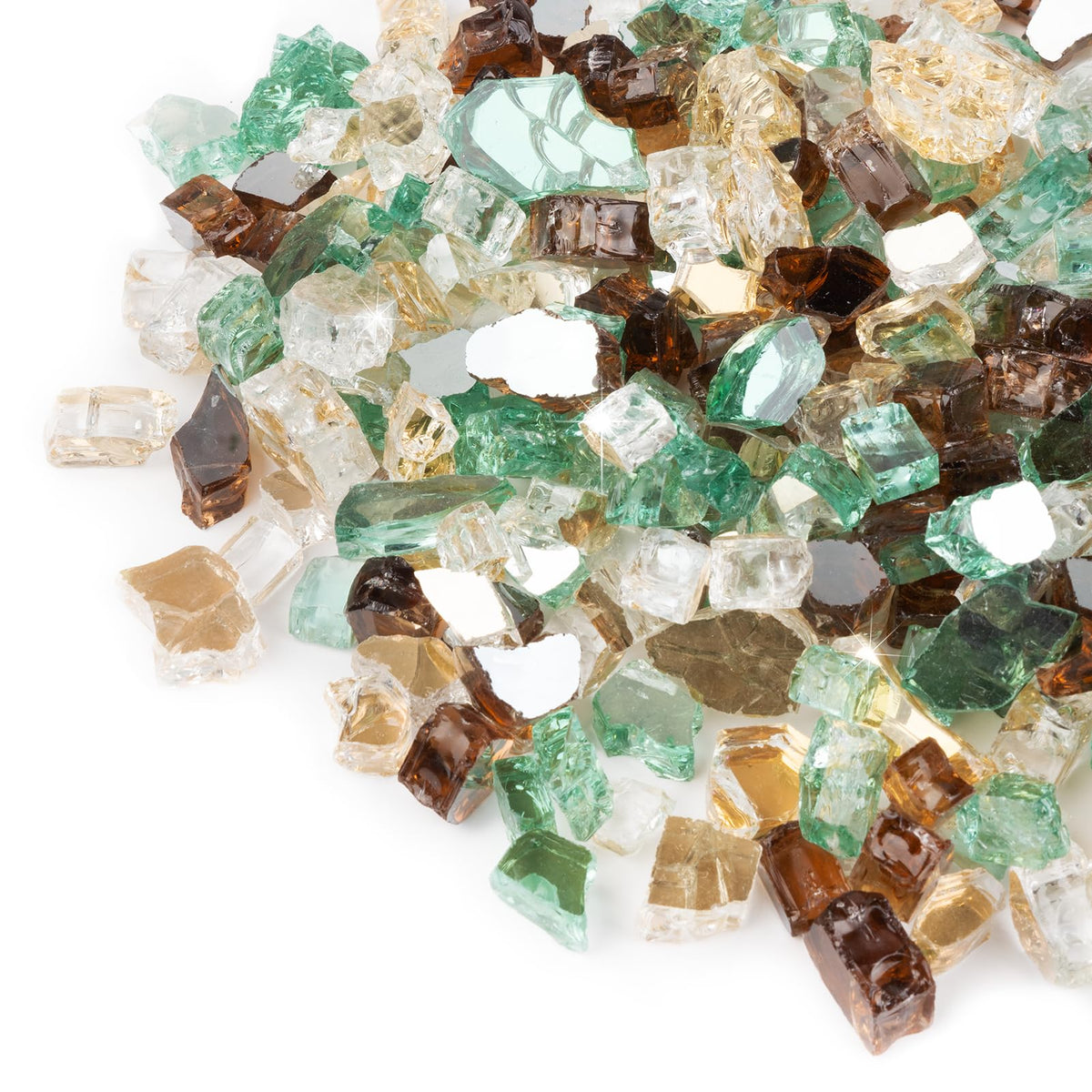 GASPRO 10 lbs fire glass in gold copper green colour