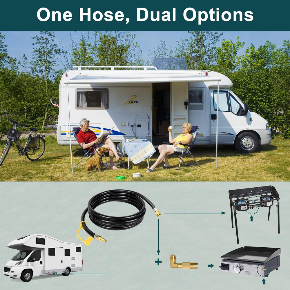 GASPRO 12FT propane hose showing flexible length