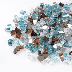 GASPRO Fire Glass 10 lbs Light Blue Copper White 1/2 inch