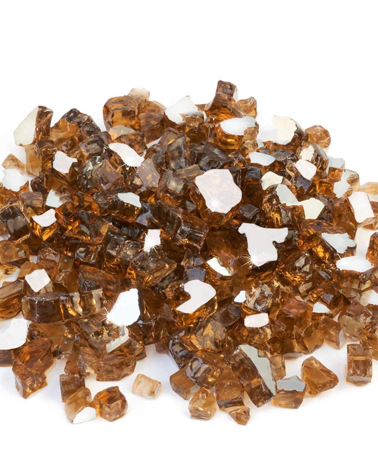 GASPRO fire glass rocks in a decorative arrangement