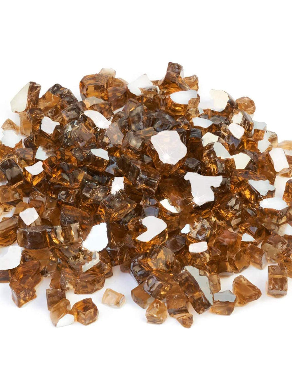 GASPRO fire glass rocks in a decorative arrangement