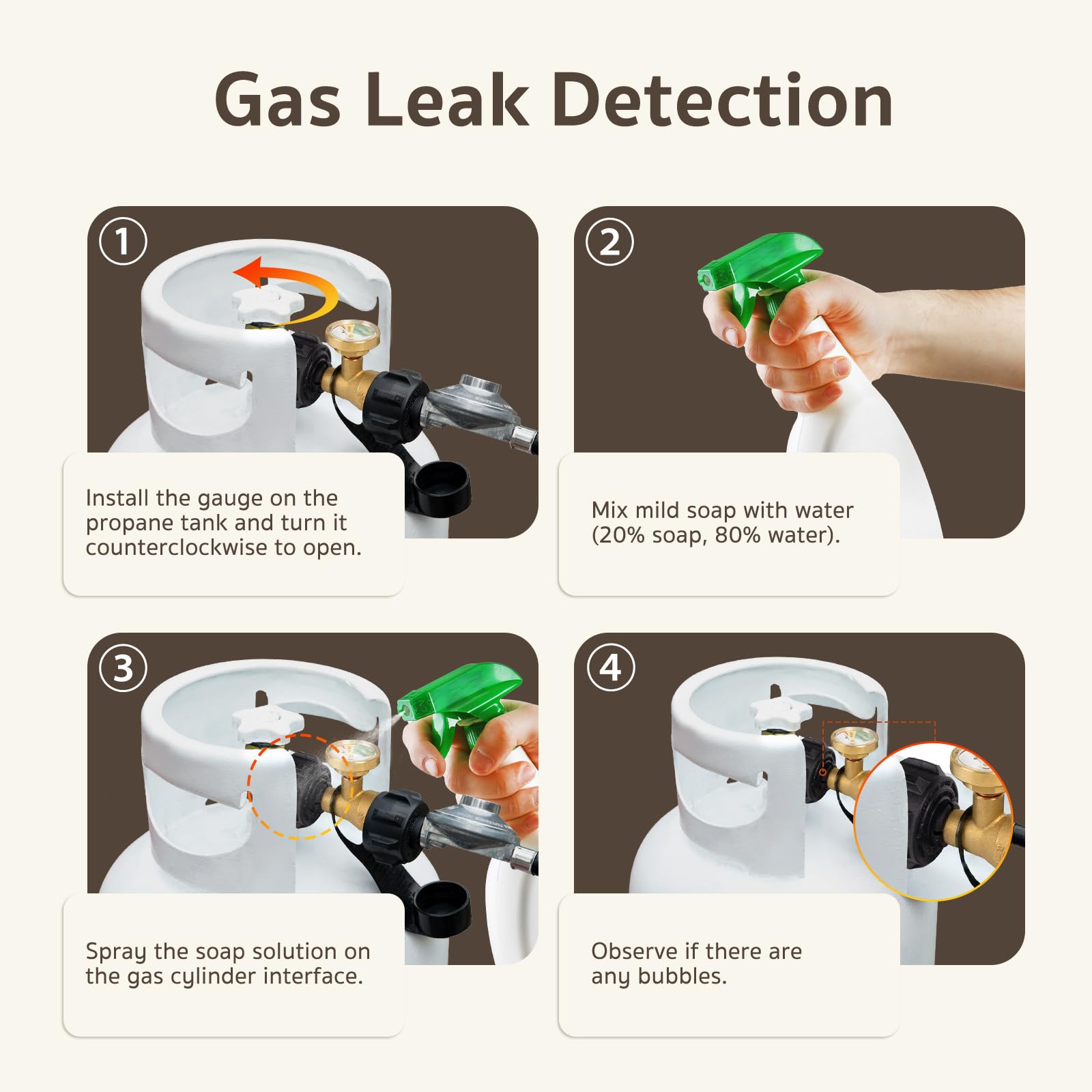 GASPRO propane gauge installation process demonstration