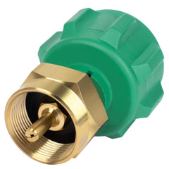 GASPRO Propane Refill Adapter front view, solid brass construction