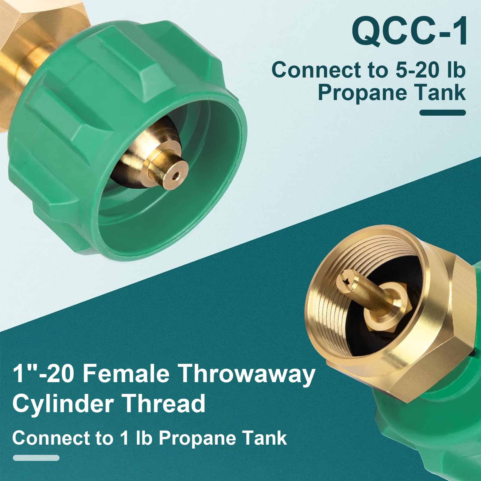 GASPRO Propane Refill Adapter installation process illustration