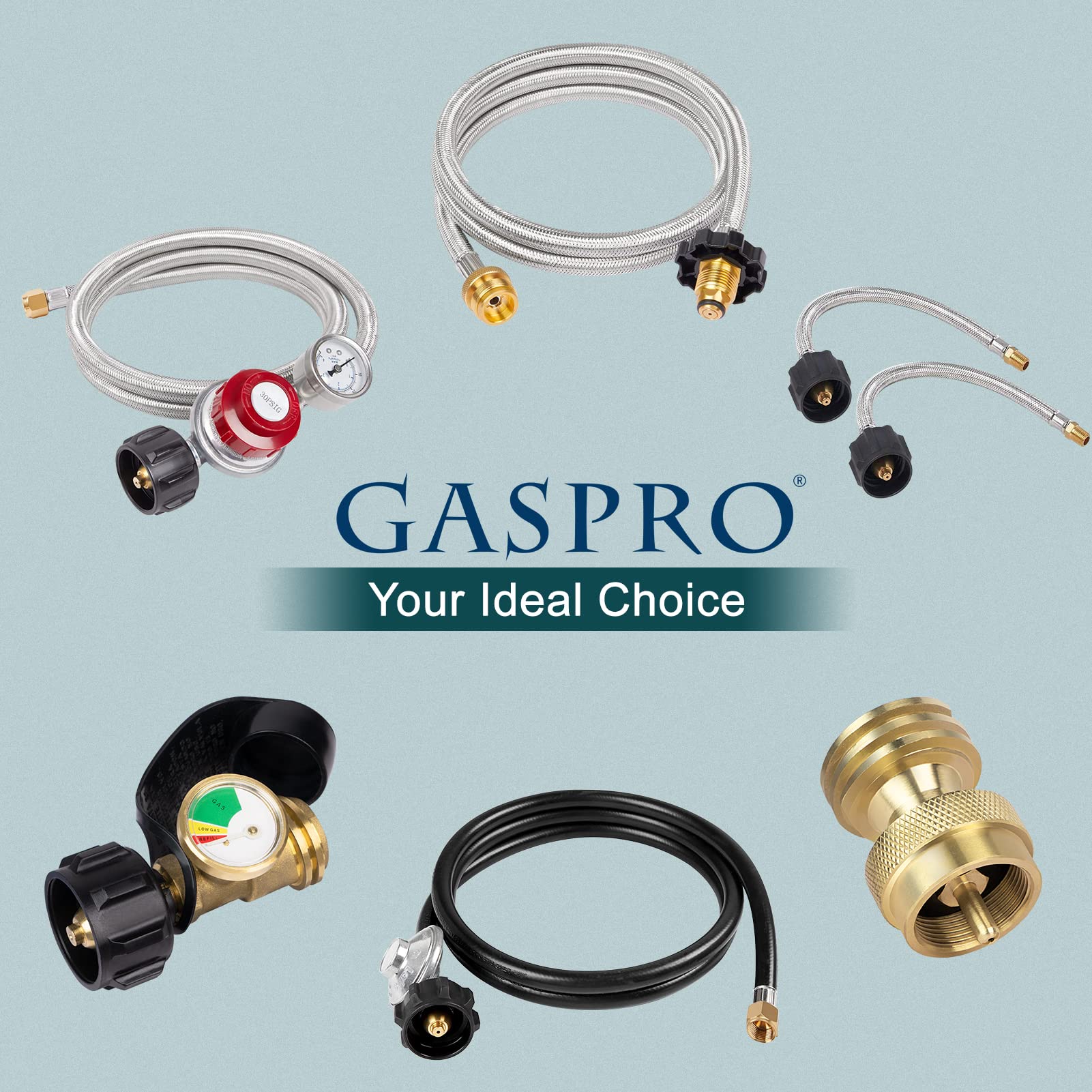 GASPRO Propane Refill Adapter showing dimensions in cm