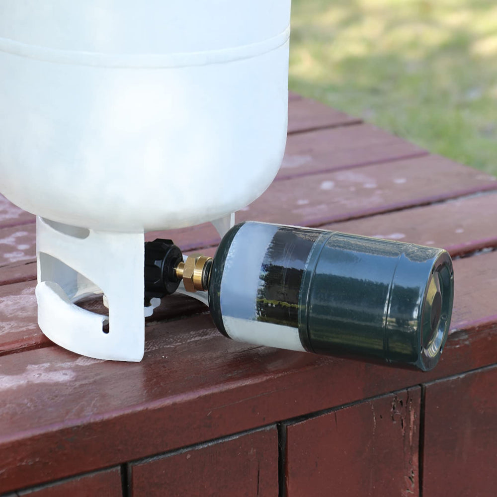 GASPRO Propane Refill Adapter side view showing handwheel grip