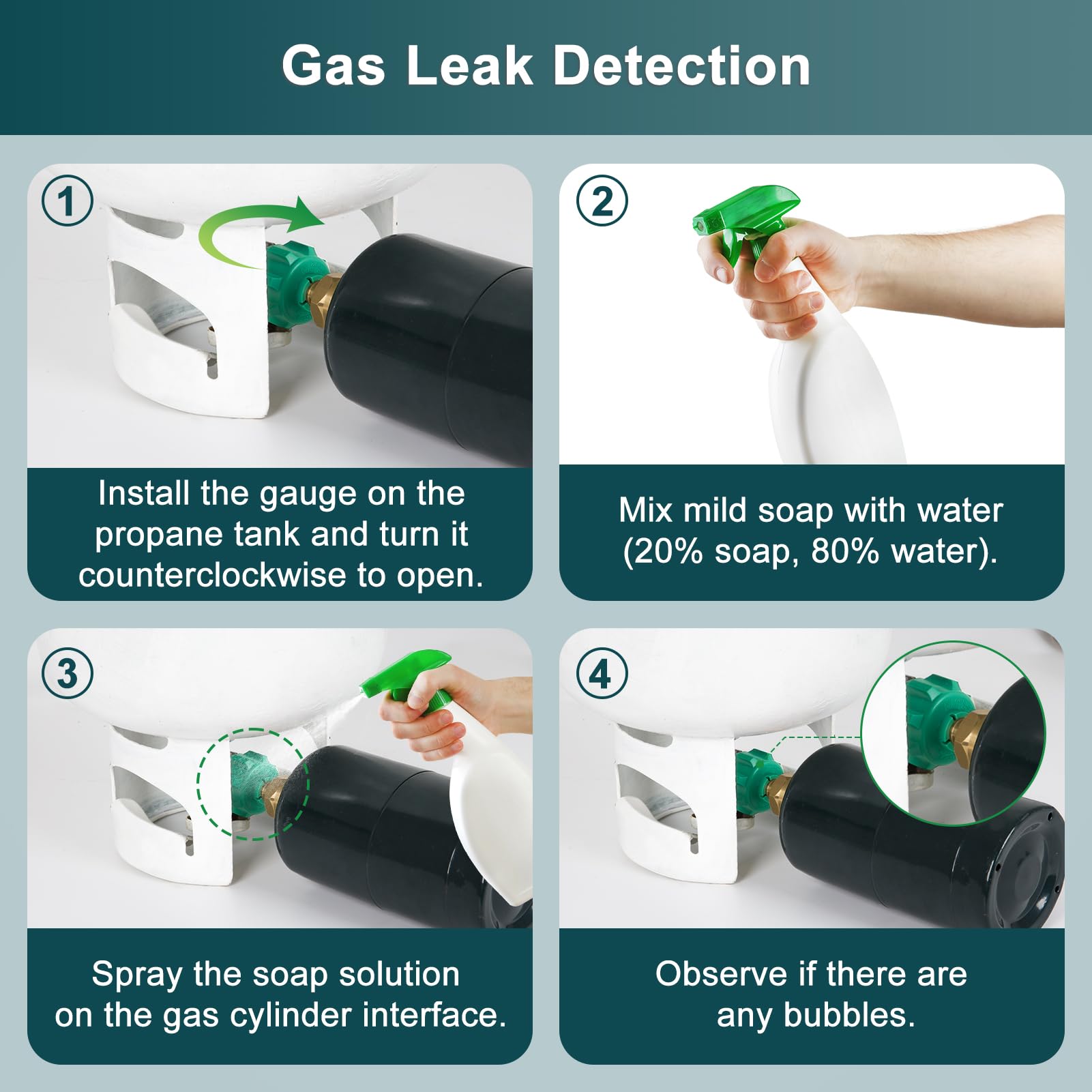 GASPRO Propane Refill Adapter with 1 lb propane bottle