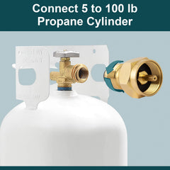 GASPRO Propane Refill Adapter with 1 lb propane cylinder
