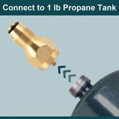 GASPRO Propane Refill Adapter with 5 lb propane tank