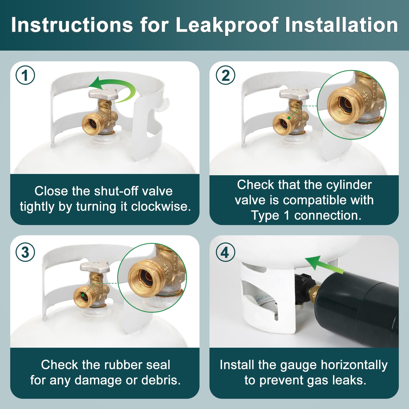 GASPRO Propane Refill Adapter with safety feature highlighted