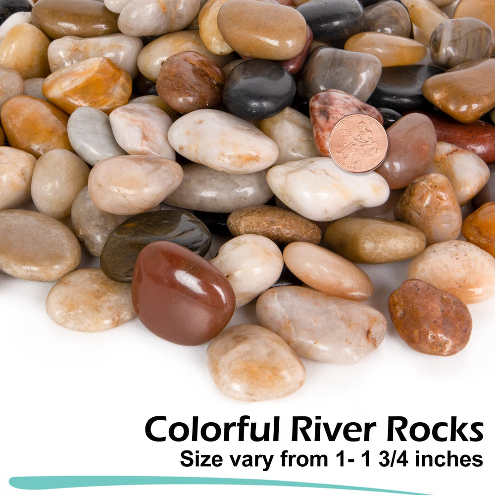 GASPRO river rocks, polished surface and vibrant colours
