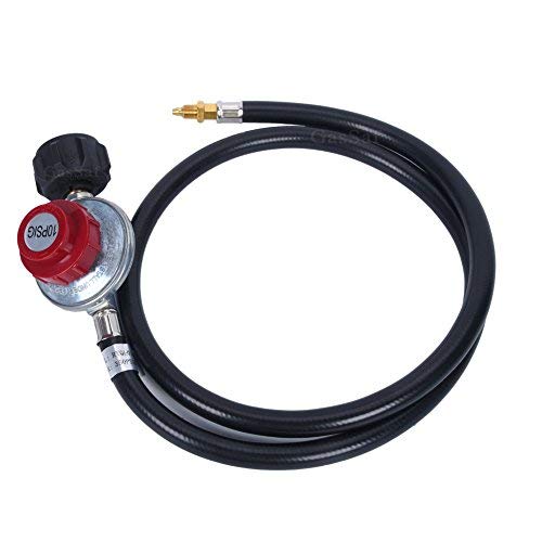GasSaf 4FT Adjustable Propane Regulator in packaging