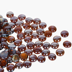 GasSaf Fire Glass Beads in a fire pit
